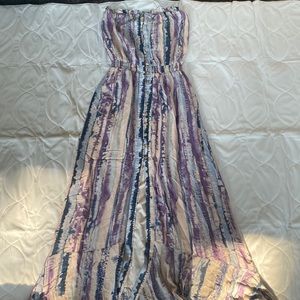 Allison Joy Rayon strapless maxi dress with center split Size M - NWOT